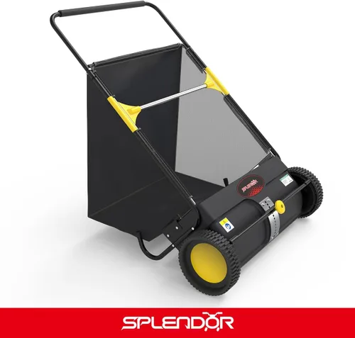 Miniatura 9 de SPLENDOR LS-650A2 - Barredora de césped de 26 pulgadas para caminar y empujar, barredora de jardín, barredora de caminos
