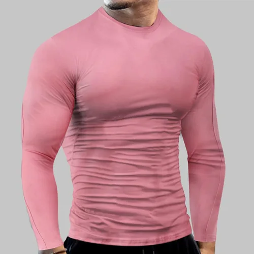Miniatura 38 de Camisas de compresión atléticas de manga larga para hombre, capa base, camisa de entrenamiento atlético, camisas de compresión, camisetas deportivas