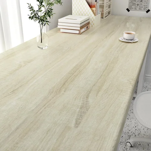 Miniatura 9 de WESTICK Papel de contacto de grano de madera de roble claro, papel de contacto para encimera de cocina, papel de contacto neutro de madera