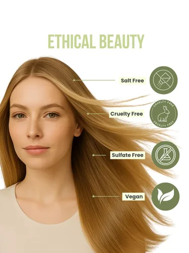 Miniatura 5 de Salon In by Recamier - Tratamiento sin enjuague de queratina vegana Tratamiento sin enjuague para el cabello con queratina vegana y colágeno