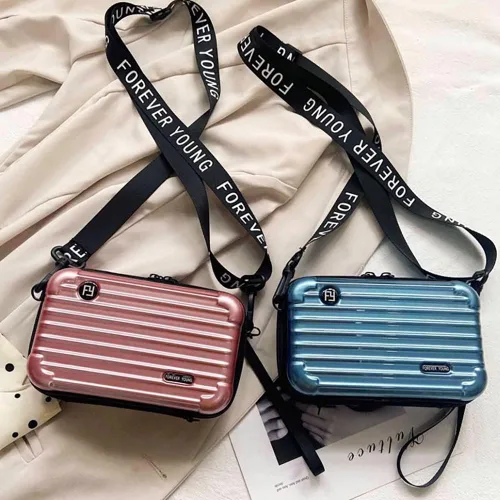 Miniatura 7 de Maleta multifuncional de viaje de PVC rígido, bolsa de maquillaje y artículos de tocador portátil para mujer, bolsa cruzada de almacenamiento