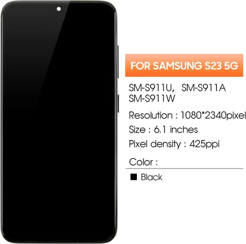 Miniatura 2 de TFT para Samsung Galaxy S23 reemplazo de pantalla para Samsung S23 pantalla LCD SM-S911B SM-S911U LCD táctil digitalizador Asamblea negro con marco