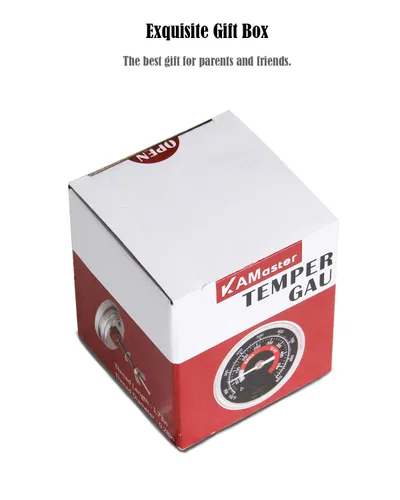 Miniatura 9 de Medidor de temperatura para parrilla de barbacoa, impermeable, cara grande para Kamado Joe, parrilla de carbón, acero inoxidable, 150-900 °F