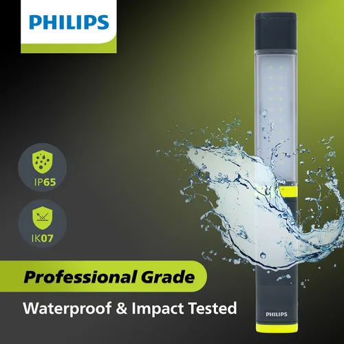 Miniatura 2 de Philips Xperion 6000 LED faro luz de trabajo, linterna profesional de 300 lúmenes con luz de inundación difusa y foco giratorio para mecánicos