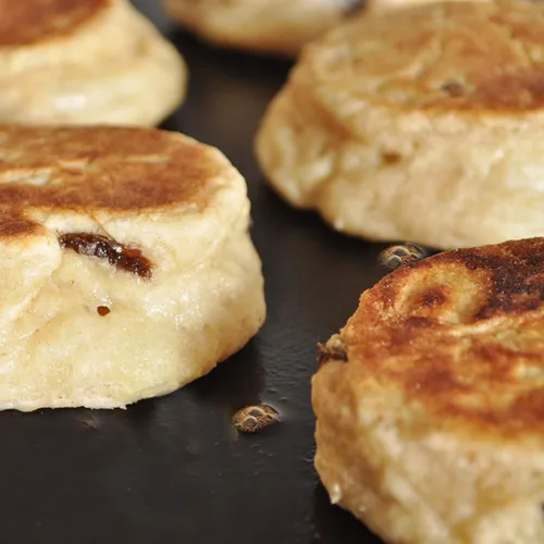 Miniatura 6 de Sartén de hierro fundido de 11 pulgadas Roti Tawa, sartén de crepe de hierro fundido de doble asa para dosa, tortillas