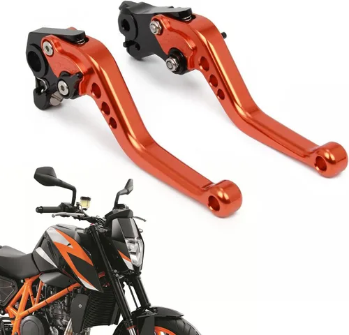 AnXin Palancas de embrague de freno corto CNC para 1290/1190/1090/1050 Adventure R 2013-2020/690 Enduro R/SMC/SMC R2014-2023 Naranja