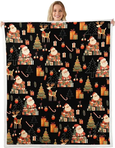 Miniatura 19 de Skull Flannel Fleece Throw Blanket 40"x50" Cartoon Skulls Fuzzy Blanket for Sofa Couch Love Hearts Polka Dots All Season Bed Blankets Plush