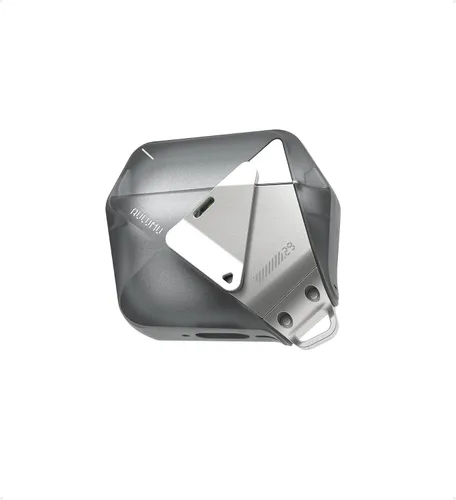 Miniatura 10 de Aulumu A39 Estuche geométrico para AirPods Pro 3 con cerradura Funda protectora con hebilla de nylon Armadura de aleación Compatible