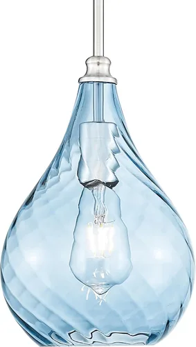 Miniatura 9 de TENGXIN Paquete de 2 luces colgantes de cocina sobre isla de 6 pulgadas, luces colgantes, lámpara colgante de vidrio rayado con acabado dorado