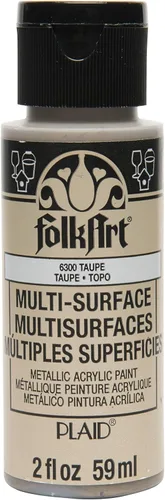 Miniatura 39 de FolkArt Pintura metálica multisuperficie en varios colores (2 onzas), cobre metálico
