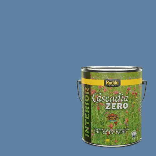 Miniatura 23 de Rodda Paint CASCADIA XL Pintura e imprimación satinada exterior en uno, cuarto de galón, Aquafir