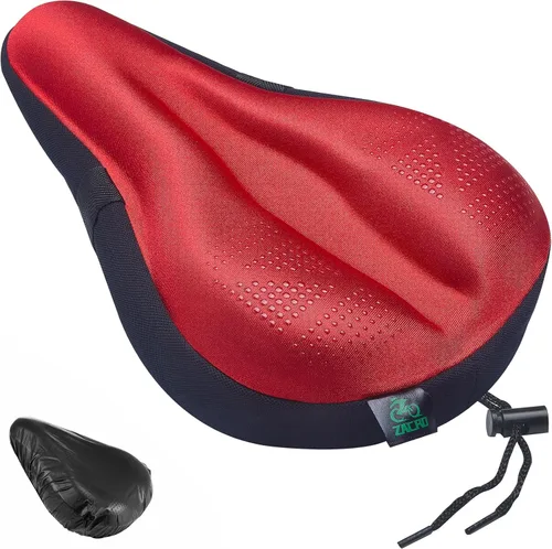 Miniatura 8 de Zacro Bike Seat Cushion - Padded Gel Bike Seat Cover for Men & Women, Padding Bicycle Saddle fit with Peloton/Spin Stationary Exercise/Mountain Road
