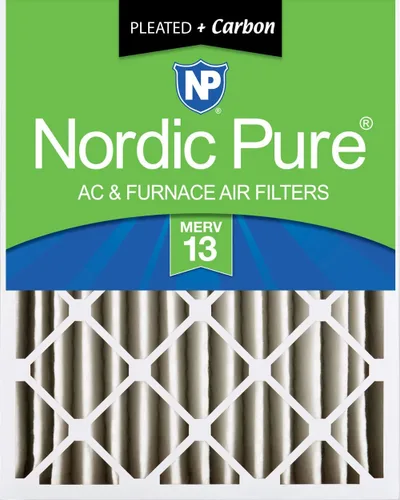Miniatura 40 de Nordic Pure 12 x 24 x 4 (tamaño real: 11 1/2 x 23 3/8 x 3 5/8) de carbono puro plisado para reducción de olores Merv 8, filtro para horno, 1 paquete