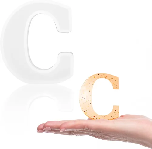 Miniatura 16 de Gartful Moldes de letras de resina, molde de resina epoxi del alfabeto mayúscula B, moldes de silicona 3D gruesos para hacer letras, arte