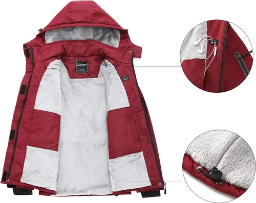Miniatura 2 de Chaqueta de esquí de montaña para mujer, impermeable, forro polar, snowboard, invierno