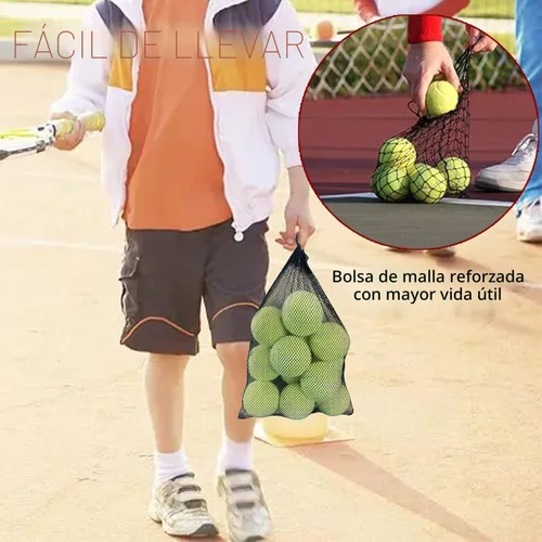 Miniatura 6 de Magicorange Pelotas de tenis, paquete de 12 pelotas de tenis de entrenamiento avanzado, pelotas de práctica, vienen con bolsa de malla para un fácil