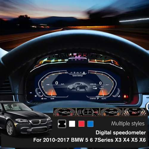 Miniatura 2 de Pantalla LCD completa digital de reemplazo de grupo de instrumentos para BMW 5 6 7 Series X3 X4 X5 X6 Pantalla original de información del coche