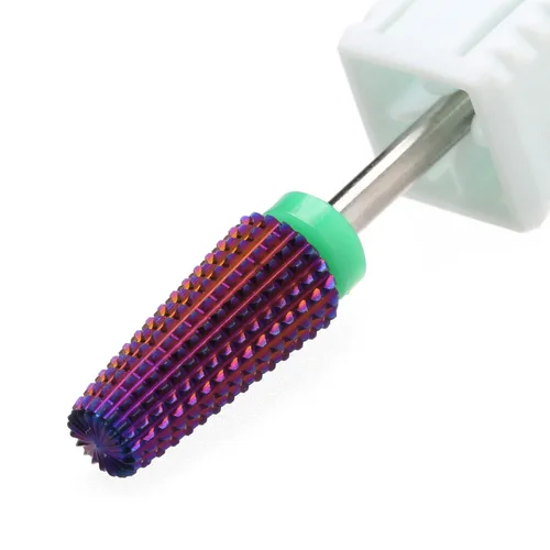 Miniatura 5 de Brocas para Taladro de Uñas 5 en 1, Rainow Rotación Bidireccional para Uso de Zurdos y Diestros, Eliminación Rápida de Acrílico o Gel Duro - Vástago