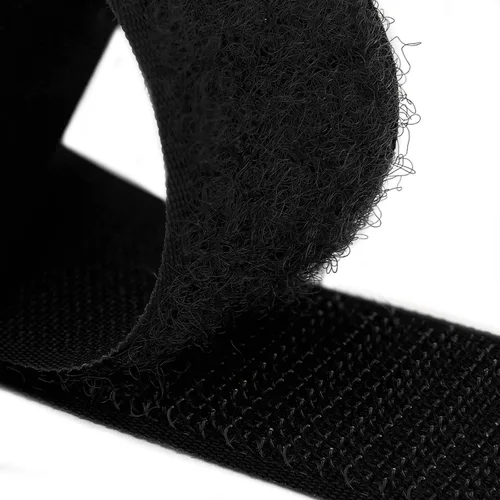 Miniatura 4 de Country Brook Design Cierre de gancho y bucle no adhesivo de 1 pulgada (negro, 10 yardas)