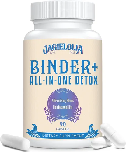 Jagielolia Suplemento Detoxificador Todo en Uno 1500 MG - Alta Biodisponibilidad, Limpieza Detox del Hígado y del Intestino con Carbón Activado,