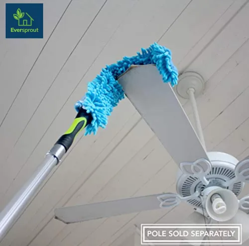 Miniatura 5 de EVERSPROUT Plumero de microfibra flexible para techo y ventilador (el poste se vende por separado) Plumero extralargo de 25 pulgadas Funda