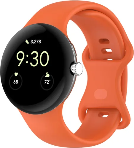 Miniatura 7 de Compatible con correas de reloj Google Pixel, silicona suave, correa deportiva ajustable para Google Pixel Watch 3 de 1.614 pulgadas/Pixel Watch