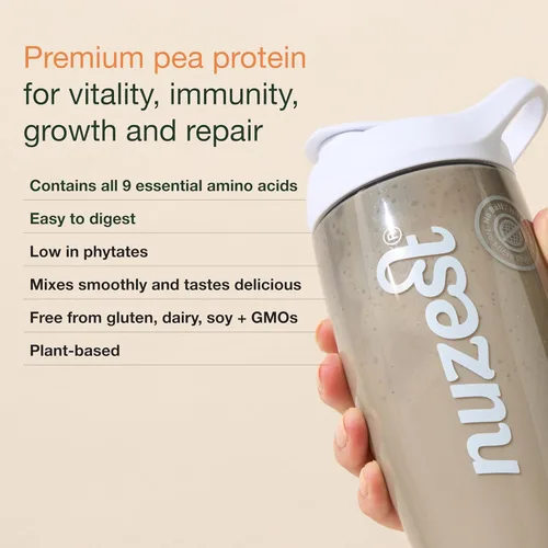 Miniatura 2 de Nuzest - Polvo de proteína de guisante - Proteína limpia y ligera, polvo de proteína vegetal premium a base de plantas, sin lácteos, sin gluten, sin