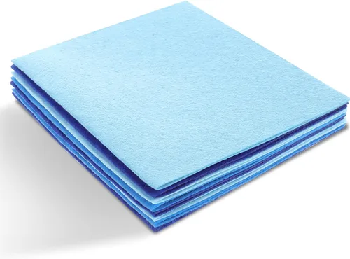 Miniatura 8 de Hojas de fieltro para manualidades, 9 piezas de 11.8 x 7.9 pulgadas, hojas de fieltro de lana rígida de tela suave, alfombra de retazos, piezas