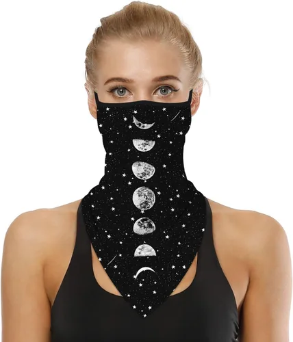 Miniatura 22 de YAYOUREL Polaina para el cuello, bandanas para hombres y mujeres, cubierta de bufanda para la cara con rayos UV, con agujero para las orejas