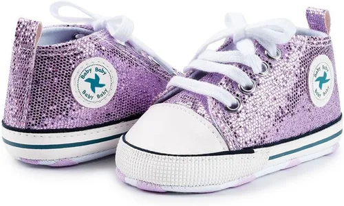 Miniatura 154 de Zapatos deportivos de lona de lona para bebés y niñas, suela antideslizante suave, suela antideslizante
