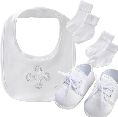 Miniatura 13 de Booulfi Calcetines para bebé, botines blancos para recién nacidos, zapatos de bautizo, calcetines para bebé, bautizo, trajes de Pascua