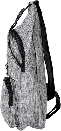 Miniatura 52 de Nupouch Mochila cruzada antirrobo, carga USB, mochila ligera para viajes, senderismo, todos los días