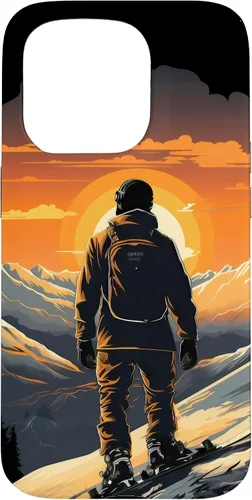 Miniatura 14 de Snowboarding Snowboard Snowboarder Mountain Sunset Case for iPhone 17