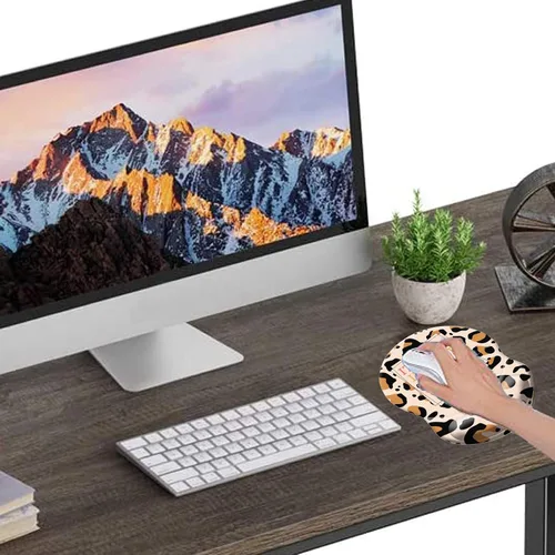 Miniatura 4 de Alfombrilla para mouse, ergonómica con soporte para la muñeca, alivio del dolor, cómoda almohadilla para reposamuñecas con base de poliuretano