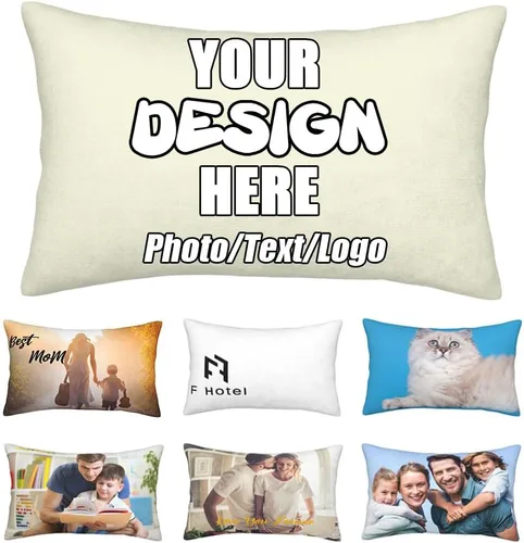 Miniatura 30 de Funda de almohada decorativa personalizada con foto de pareja, funda de cojín decorativo personalizada, fundas de almohada personalizadas
