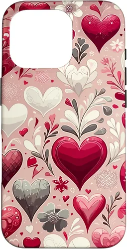 Miniatura 18 de Funda romántica para iPhone 11 Pro Max con corazones encantadores para el día de San Valentín