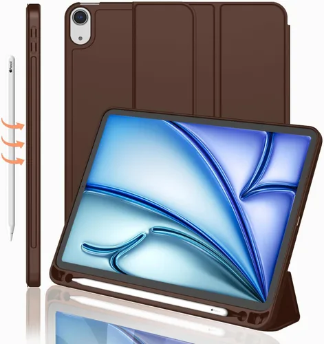 Miniatura 37 de iMieet Funda para iPad Air de 11 pulgadas M3 (2025) / M2 (2024), iPad Air de 5ª/4ª generación 2022/2020 de 10.9 pulgadas con soporte para lápices
