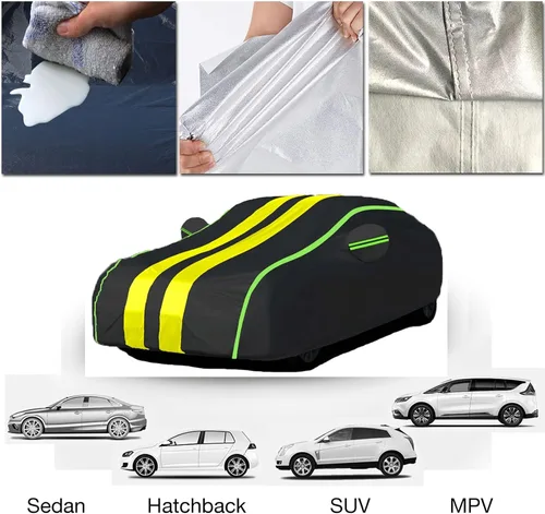 Miniatura 7 de DUBOM Car Cover Outdoor Waterproof, for Dacia Stepway/Sandero, Car Cover Breathable Large, Car Cover Summer,Sun UV Resistent Dustproof Custom,Oxford