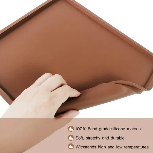 Miniatura 2 de 6 paquetes de bandejas deshidratadoras de silicona compatibles con Cosori CP267-FD, láminas secas de silicona antiadherentes con borde