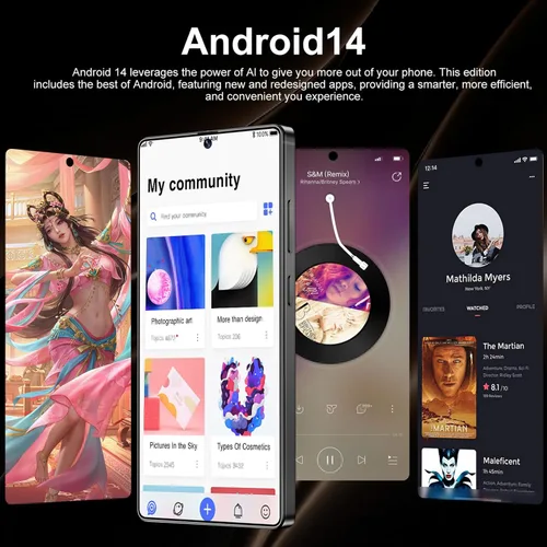 Miniatura 3 de I25 Ultra - Teléfono inteligente Android desbloqueado, 16 GB de RAM+512 GB ROM, pantalla grande FHD+ de 6.99 pulgadas con lápiz capacitivo, 7000