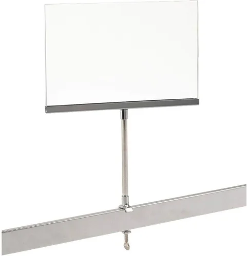 Miniatura 5 de Abrazadera de marco de acrílico universal para estante al por menor en pantalla de 7 "x 11", 11 pulgadas de alto, 1 unidad
