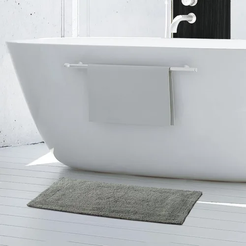 Miniatura 11 de French Connection Stonewash - Alfombra de baño de mezcla de algodón, 20 x 34 pulgadas, color marfil