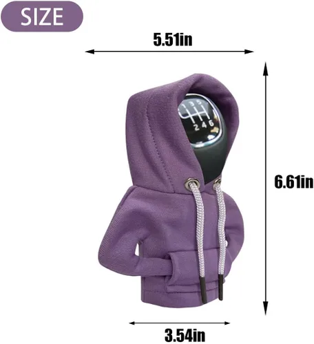 Miniatura 2 de Capucha de Cambio de Marchas de Coche, Funda de Palanca de Cambio a la Moda, Mini Capucha para Cambio Automático, Gadgets Lindos