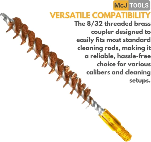 Miniatura 9 de McJ Tools Cepillos de Ánima de Bronce - Cepillos de Ánima de Calidad Premium para Limpieza y Mantenimiento de Pistolas y Rifles