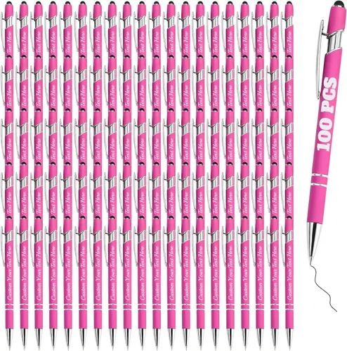 Miniatura 81 de Bolígrafos personalizados con grabado de nombre personalizado, bolígrafos de punta de lápiz con punta de lápiz personalizada, bolígrafos de Azul