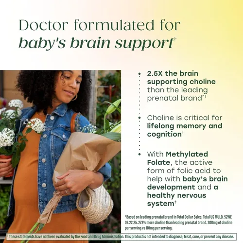 Miniatura 5 de Nutrientes clave vitales para apoyo prenatal tanto de la madre como el bebé Baby & Me 2, MegaFood, 60, 1, 1