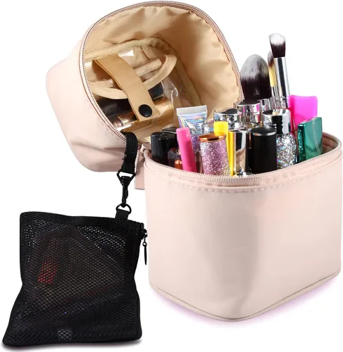 Miniatura 2 de Organizador de brochas de maquillaje, bolsa de maquillaje, juego de brochas de 7.5 x 5.5 x 4.4 pulgadas, soporte para lápices de viaje profesional