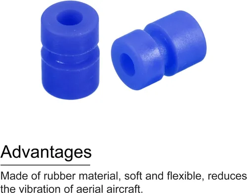 Miniatura 4 de MECCANIXITY Bolas de goma antivibración RC para control remoto F4 F7 controlador de vuelo M2x6.0.236 in bolas de absorción de impactos (azul)