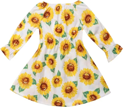 Miniatura 2 de Yokidi - Vestido de verano para niña (1 a 2.4in), diseño de girasol