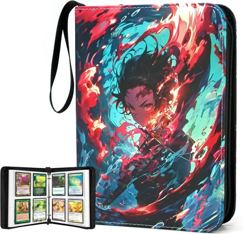 Miniatura 21 de Carpeta de tarjetas de fútbol de 400 bolsillos para tarjetas de fútbol 2025 2026, bolsa de almacenamiento portátil impermeable con fundas extraíbles